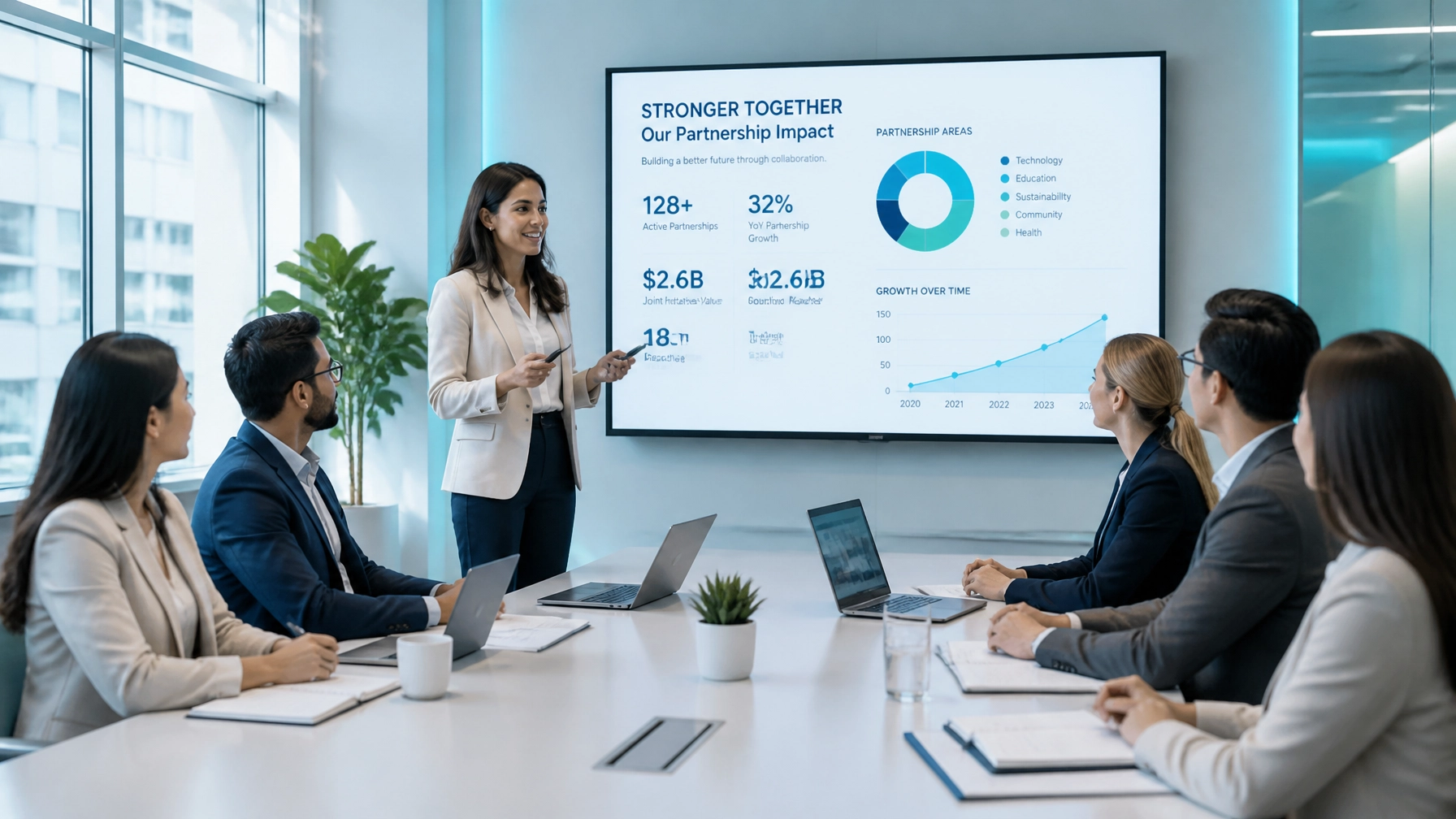 Professional collaboration and strategy meeting