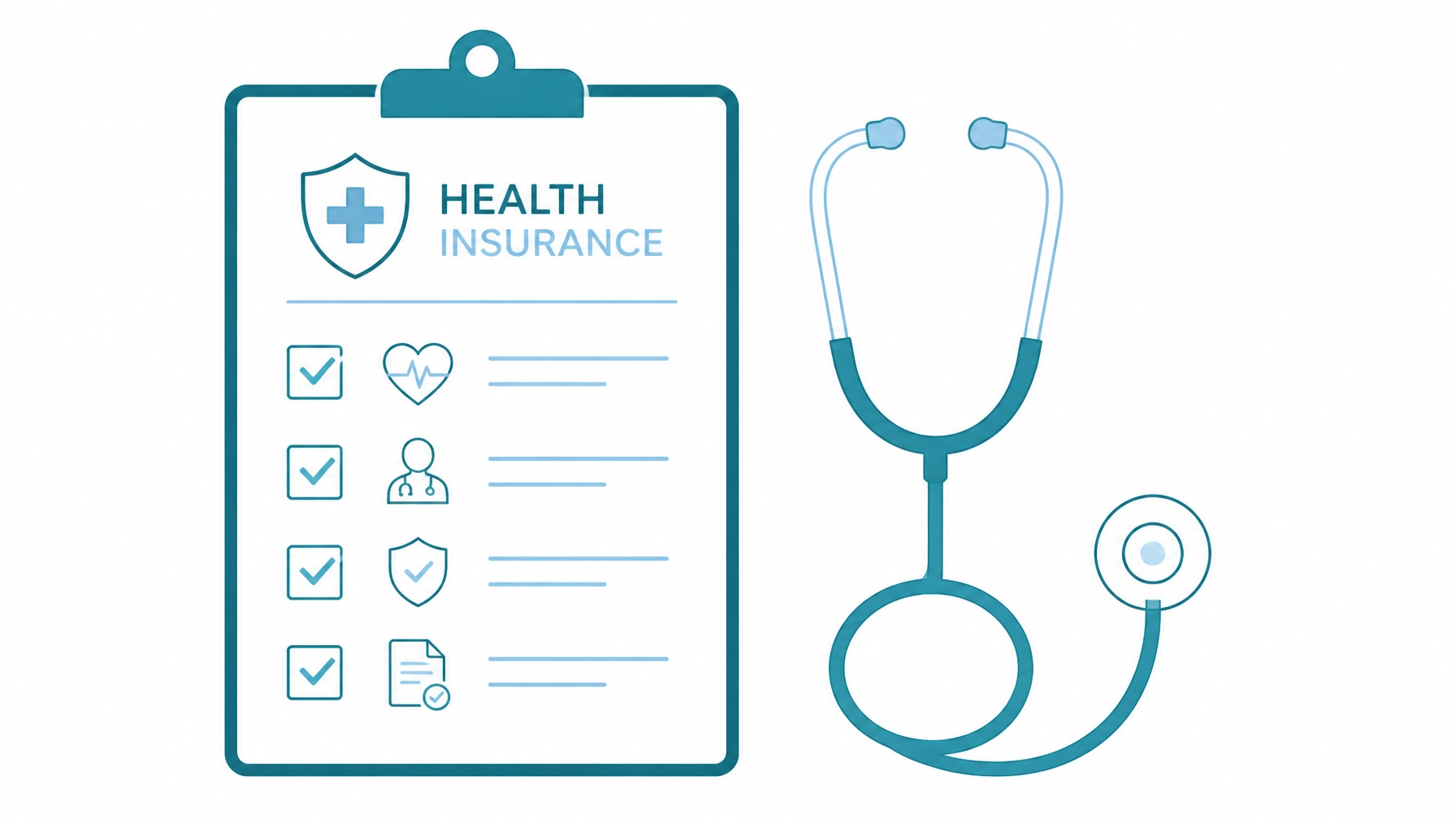 A minimalist checklist icon representing the organized steps for finding an insurance-friendly doctor.